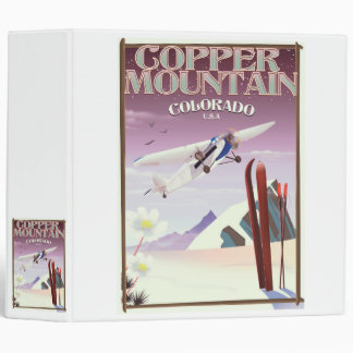 Copper Mountain colorado vintage poster Binder
