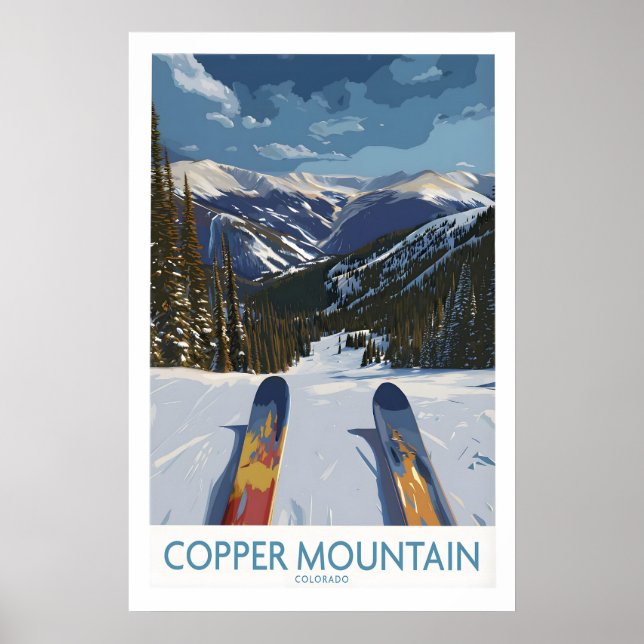 Copper Mountain Colorado Wall Art Snowy Peak (Front)