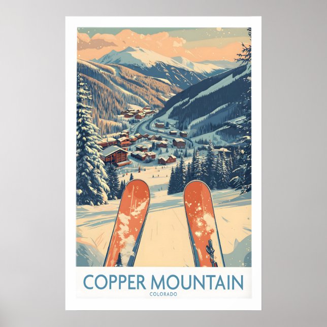 Copper Mountain Colorado Wall Art Winter Mountain (Front)