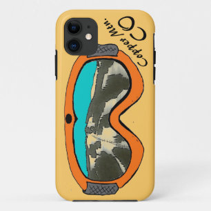 Copper Mtn. Colorado orange snow goggle iphone 5 11 Case