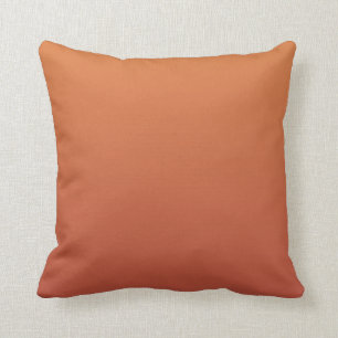 Copper Orange Uni-Color Fall, Autumn Throw Pillow