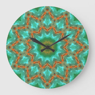 Copper Patina Mandala 06308-1 Large Clock