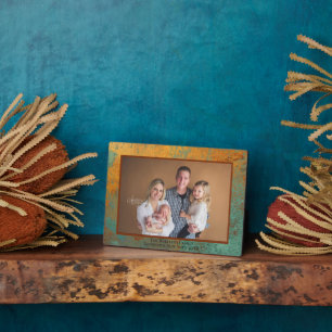 Copper Patina Personalized Name Photo Plaque