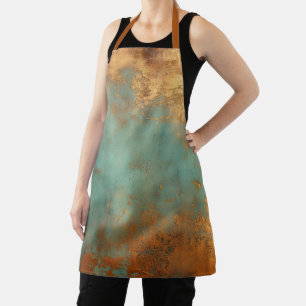 Copper Patina Rustic Metallic  Apron