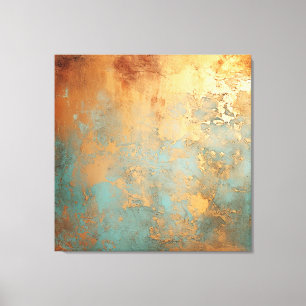 Copper Patina Rustic Metallic  Canvas Print
