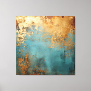 Copper Patina Rustic Metallic  Canvas Print