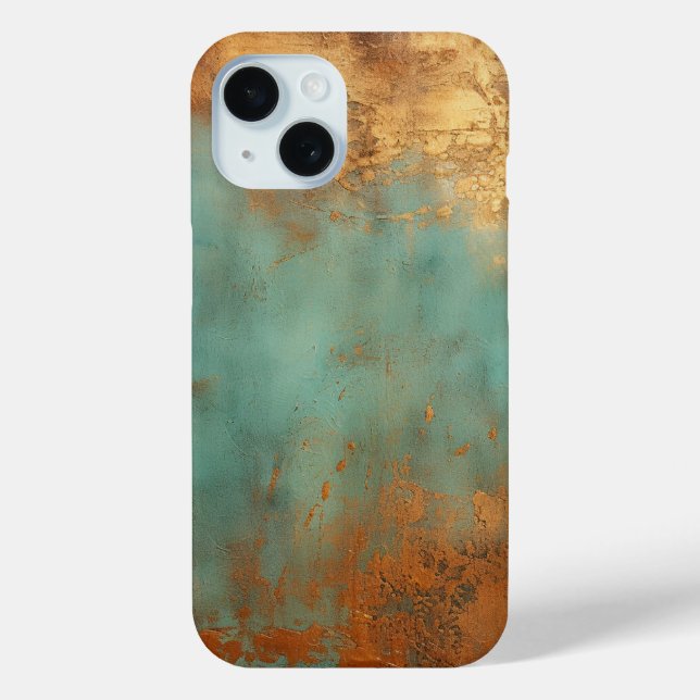 Copper Patina Rustic Metallic  Case-Mate iPhone Case (Back)