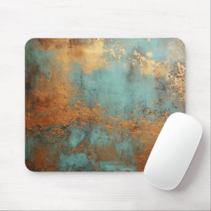 Copper Patina Rustic Metallic  Mouse Pad