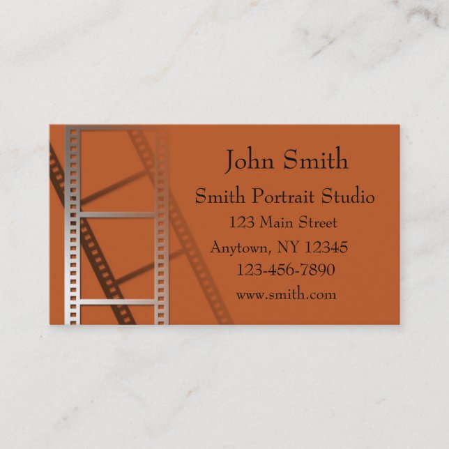 Copper Photographer Business Card (Front)