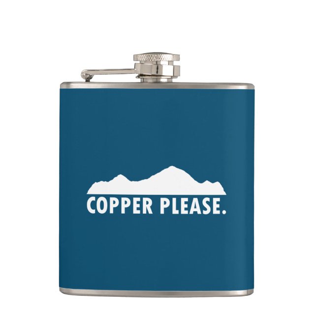 Copper Please Hip Flask (Front)