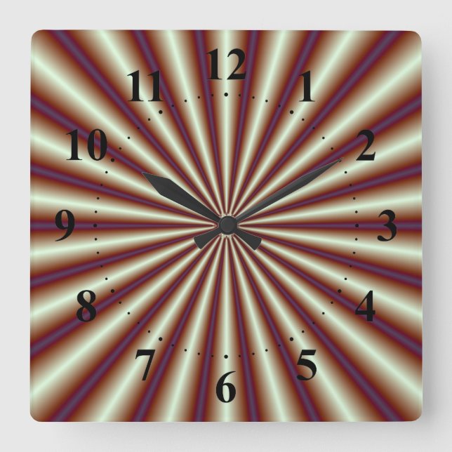 Copper Pleats   Wall Clock (Front)
