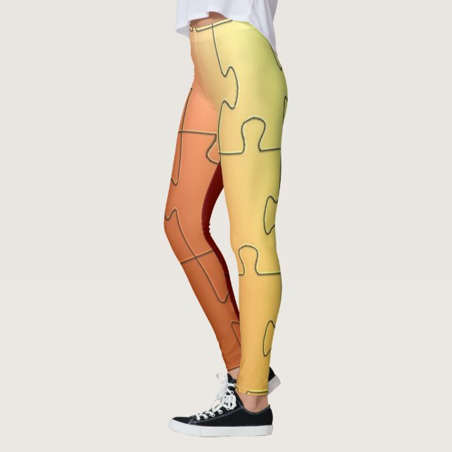 Copper Puzzle Leggings (Left)