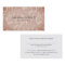 Copper Rose Gold Bokeh Appointment Card