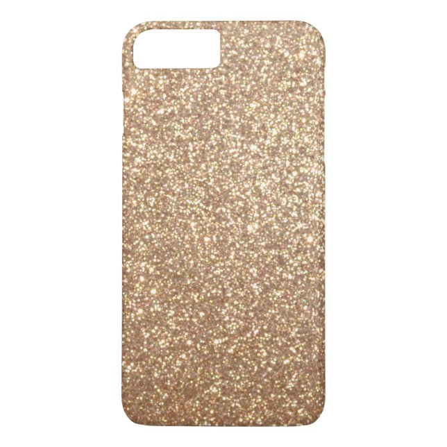 Copper Rose Gold Metallic Glitter Case-Mate iPhone Case (Back)