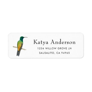 Copper-rumped Hummingbird Label