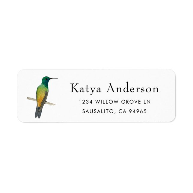 Copper-rumped Hummingbird Label (Front)