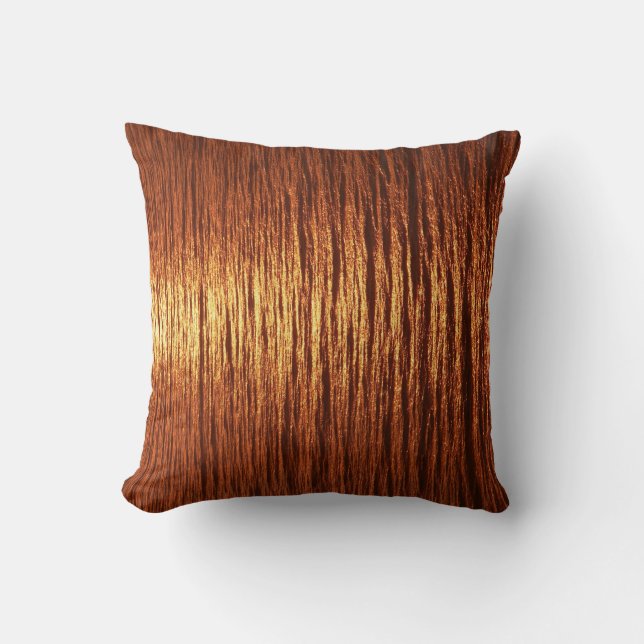 Copper sea pattern throw pillow (Front)