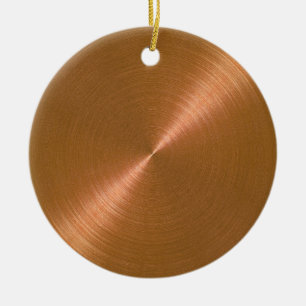 Copper Sheen Christmas Personalized Ornament
