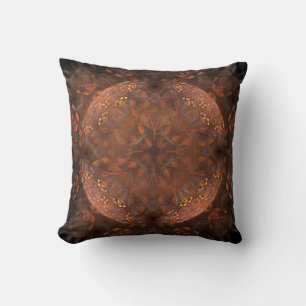 copper shimmer throw pillow