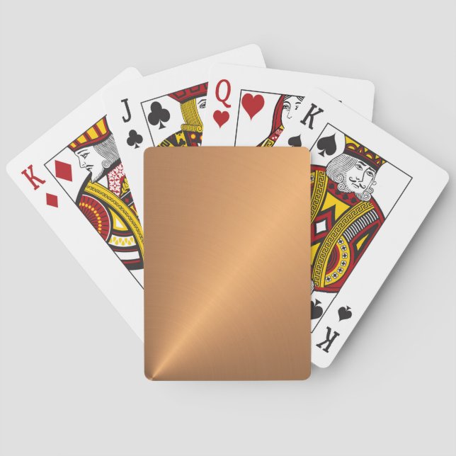 Copper Shine Angle Playing Cards (Back)