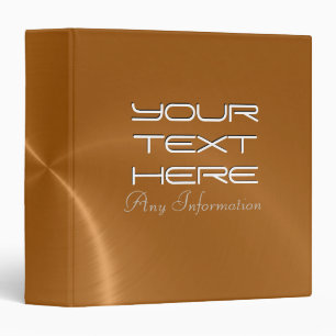 Copper shiny stainless steel metal binders 2