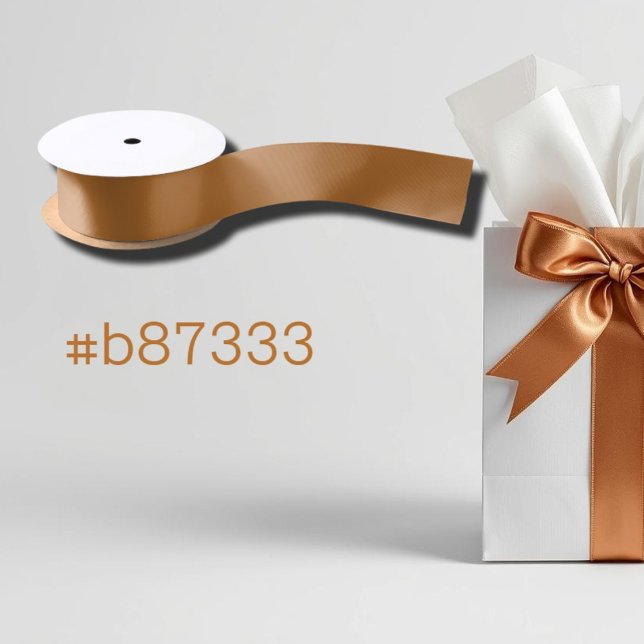 copper   solid colour satin ribbon (Creator Uploaded)