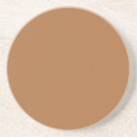 Copper Solid Plain Colour Coaster<br><div class="desc">The colour of copper is a deep,  warm reddish-brown. 
Often found in nature,  especially within rocks and soil. 
Hex# AE703F
Copper has a strong and vibrant relation to luxury and wealth. Making it a great choice for adding a touch of sophistication to any look or design.</div>