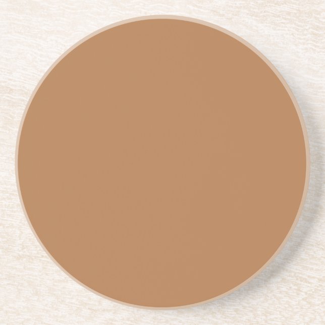 Copper Solid Plain Colour Coaster (Front)
