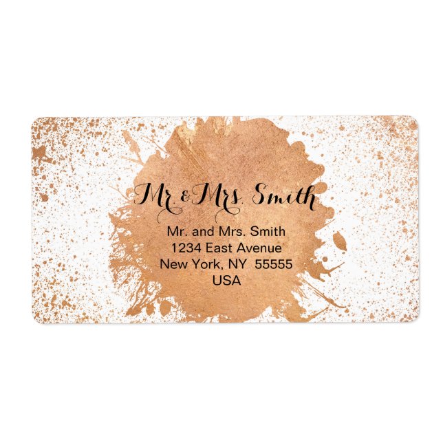 Copper Spray Wedding Collection Stationary (Front)