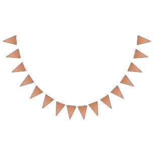 Copper stripes design bunting flags