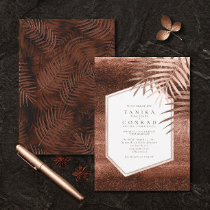 Copper Sunset Palms ID1323 Invitation