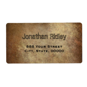 Copper texture image Shipping Labels