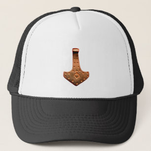 Copper Thor Hammer black and white hat