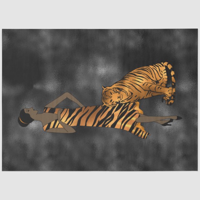 Copper Tiger Series Design 16 Tissue Paper (Front)