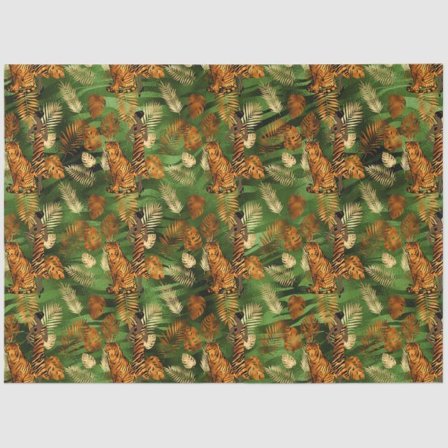 Copper Tiger Series Design 5 Tissue Paper (Front)