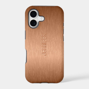 Copper Tones Brushed Aluminum Look