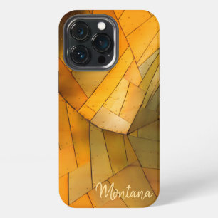 Coppery Brass Sheet Metal Abstract iPhone 13 Pro Case
