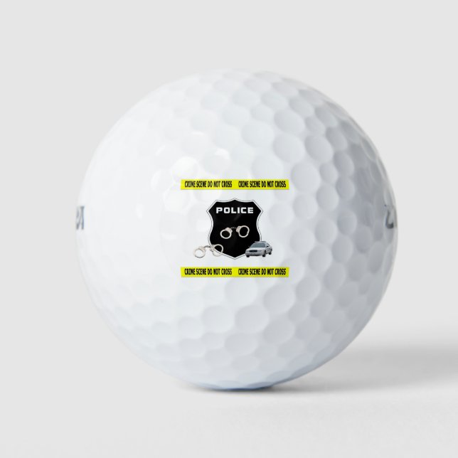 Cops Crime Scene Golf Balls (Front)
