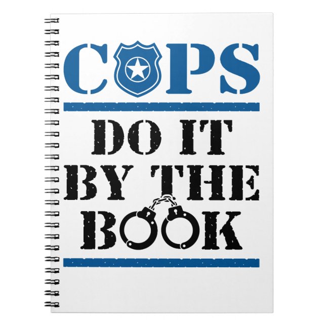 Cops Do It By The Book Police Officer Cop (Front)