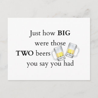 Cops Joke, How big.. Postcard