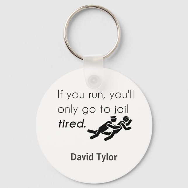 Cops Jokes Keychain (Front)
