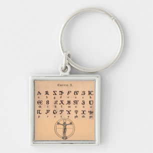 Coptic Alphabet Keychain
