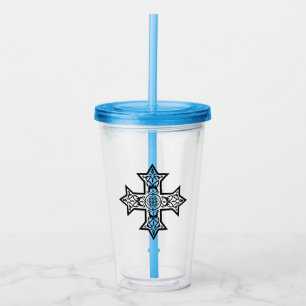 Coptic Cross Acrylic Tumbler