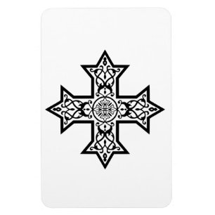 Coptic Cross Classical Religious Art Accessory Magnet