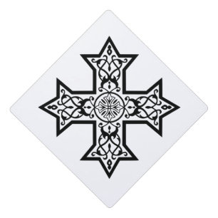 Coptic Cross Graduation Cap Topper