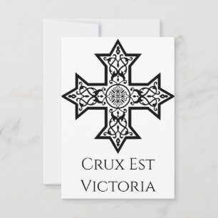 Coptic Cross Holy Card
