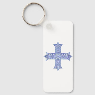 Coptic cross keychain
