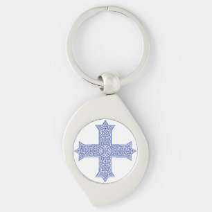 Coptic cross keychain