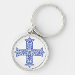 Coptic cross keychain