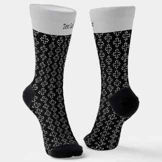 Coptic Cross Outline Pattern Socks